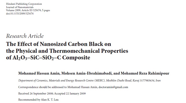 The Effect of Nanosized Carbon Black on the Physical and Thermomechanical Properties of Al2O3–SiC–SiO2–C Composite