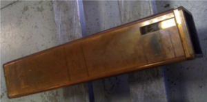 شکل۲- تیوب مسی آسیب دیده